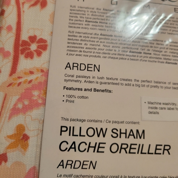 Alamode Cotton Pillow Sham (Queen/Standard) - Picture 3 of 3